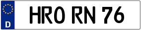 Trailer License Plate